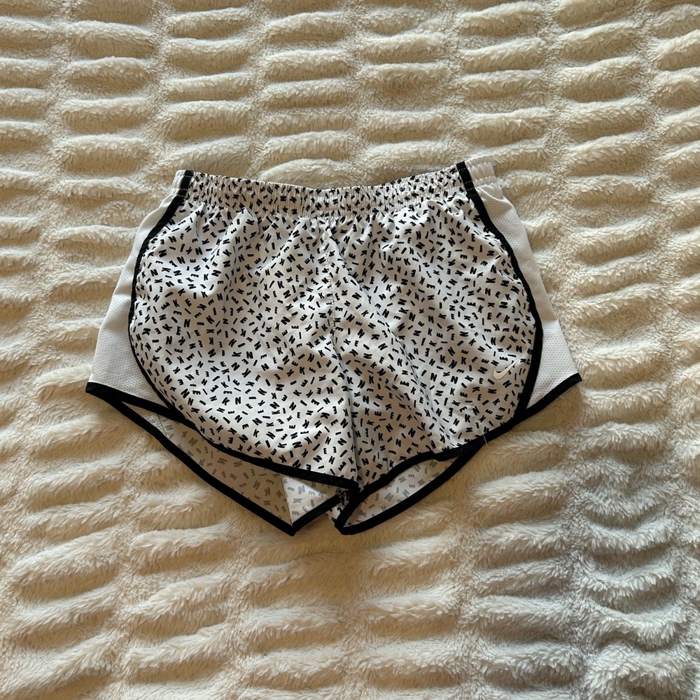 Nike Kids Black and White Athletic Shorts